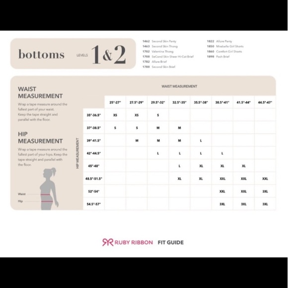 RUBY RIBBON NWT Second Skin Full Brief Panty Bundle-3 Pairs Cream Tan Pink NEW - Picture 6 of 12